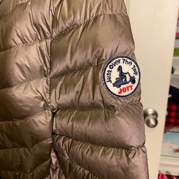J.O.T.T. Taupe Wrap Puffer Coat L - Picture 5 of 13